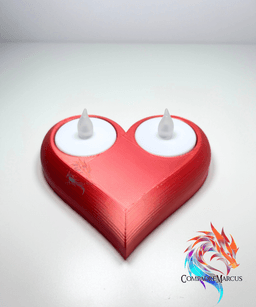 Basic Heart Tealight Holder / no supports / 3mf included 3d model