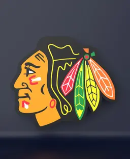 Chicago Blackhawks - LED strip compatible 3d model