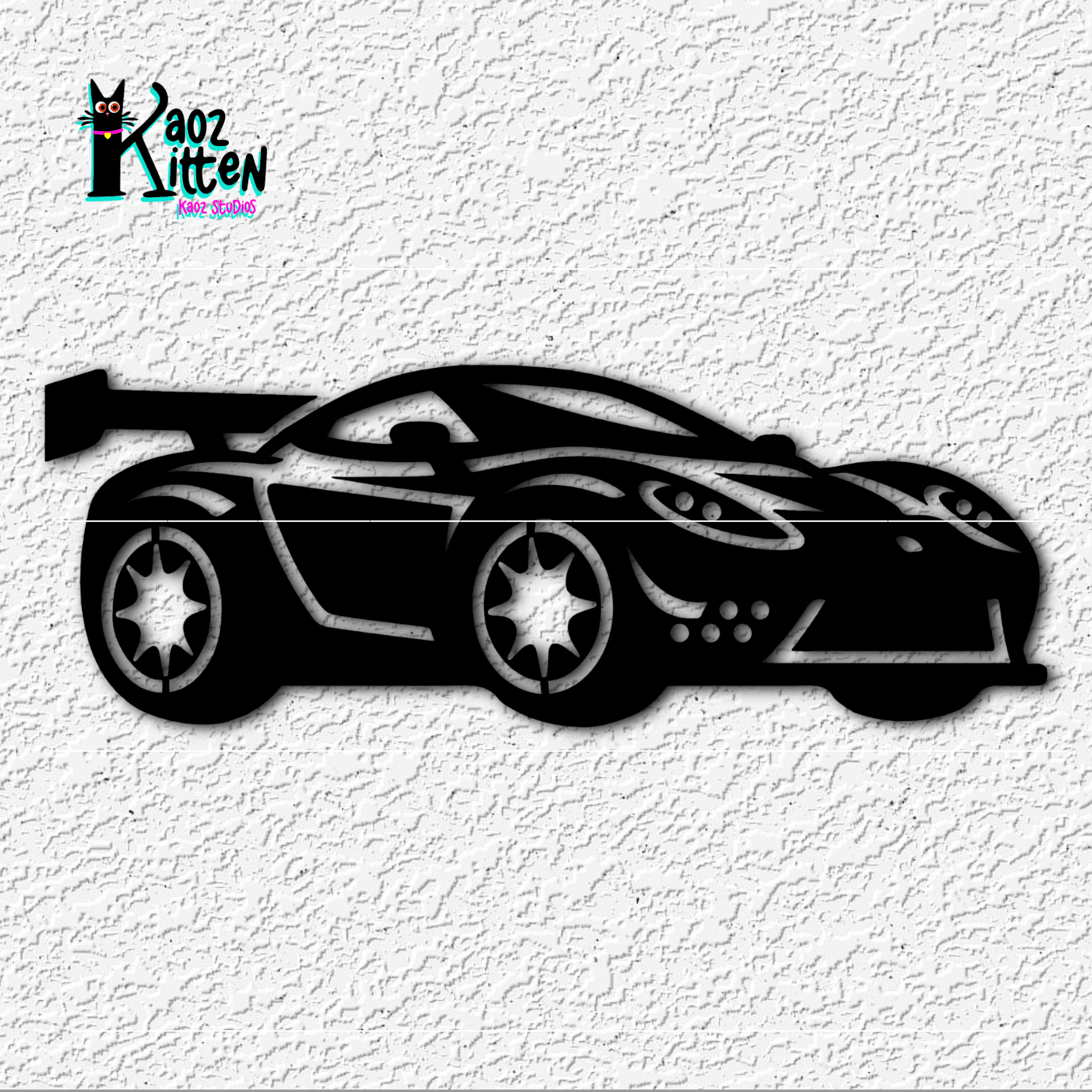 Modern Sports Car Concept wall art race car decor 3d model