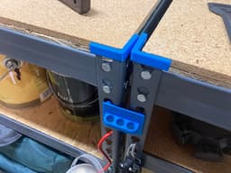 garage / storage steel shelf end cap 3d model