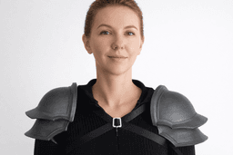 Steel Knight Shoulder Pauldrons 3d model