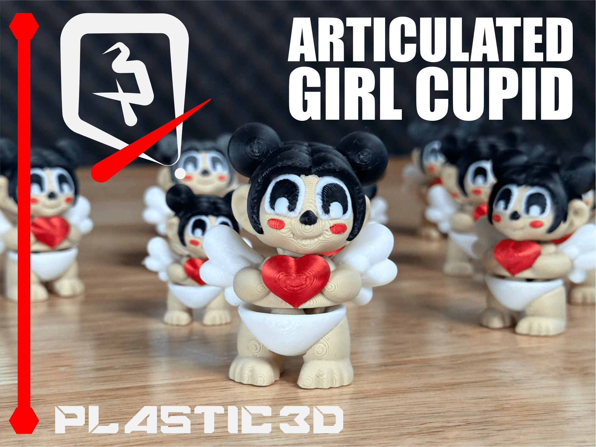 Articulated Cupid Girl - The Valentine Sentinels 3d model