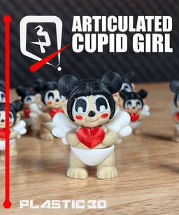 Articulated Cupid Girl - The Valentine Sentinels 3d model