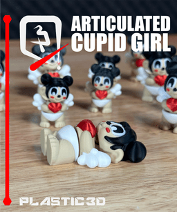 Articulated Cupid Girl - The Valentine Sentinels 3d model