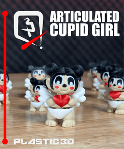 Articulated Cupid Girl - The Valentine Sentinels 3d model