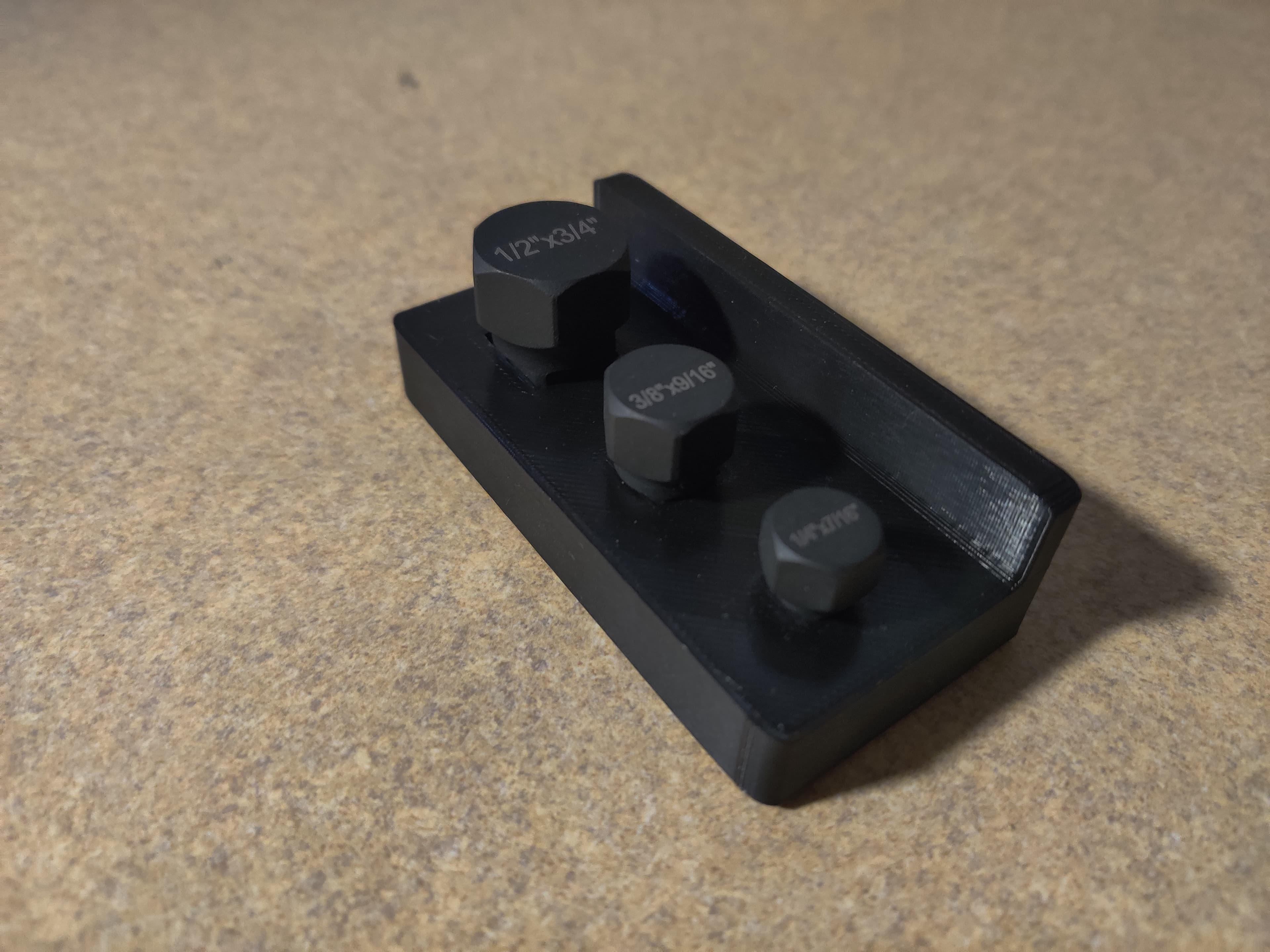 Harbor Freight Square Socket Caps Holder.stl 3d model