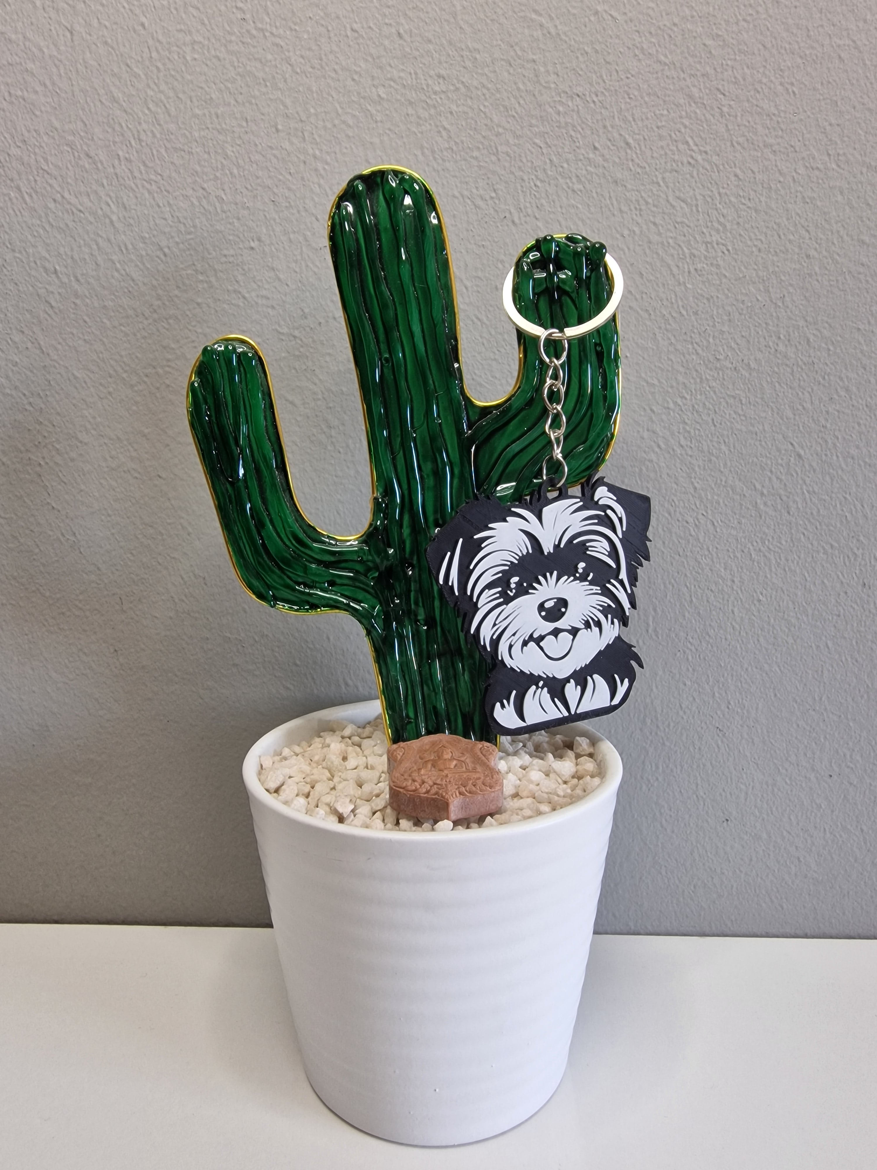 Morkie keychain 3d model