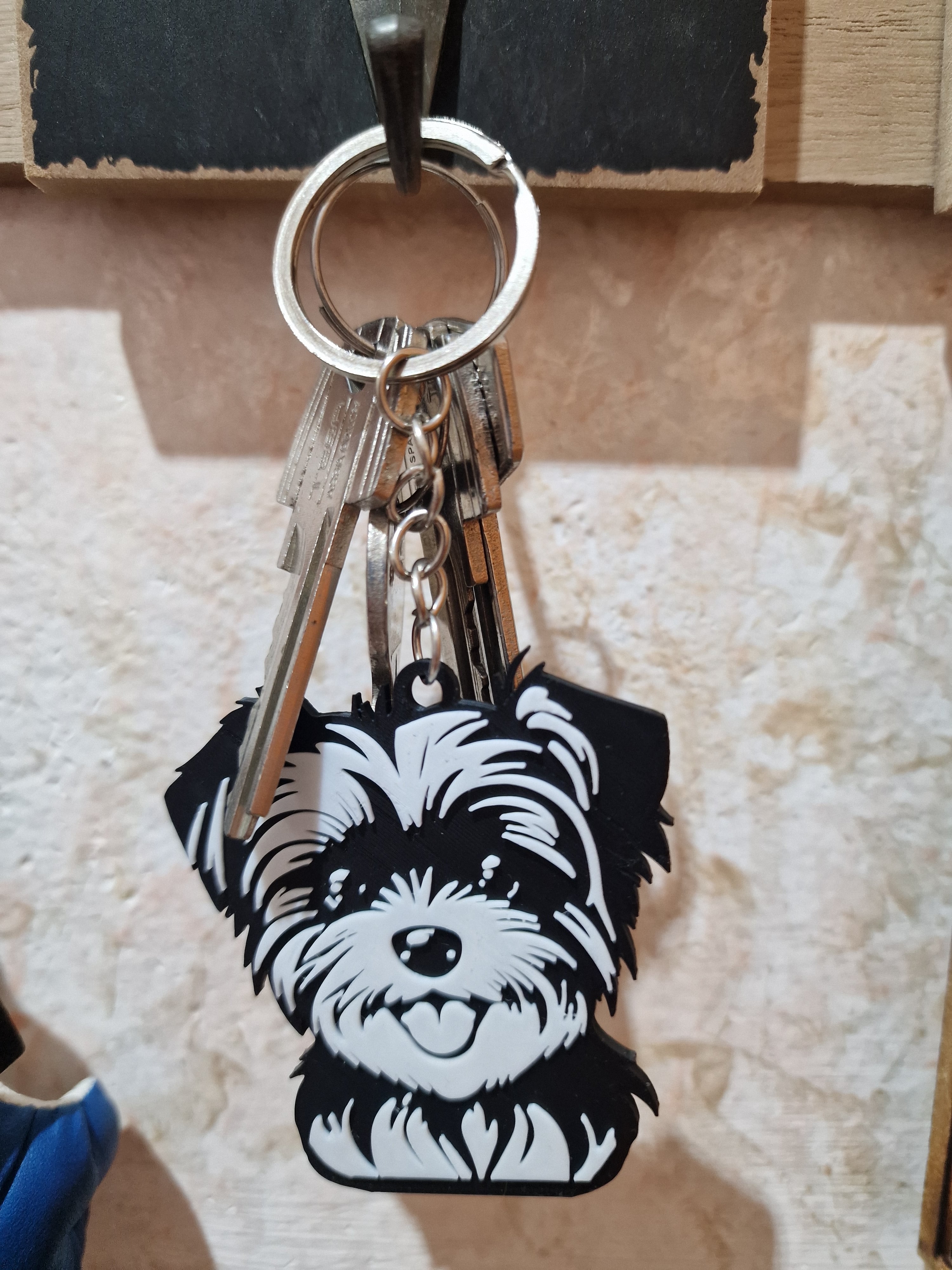 Morkie keychain 3d model