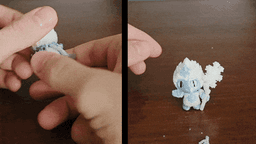 Snowflake Imp Flexi Keychain and Desk Buddy - Articulated Winter Fidget Toy - 3D Print STL/3MF 3d model