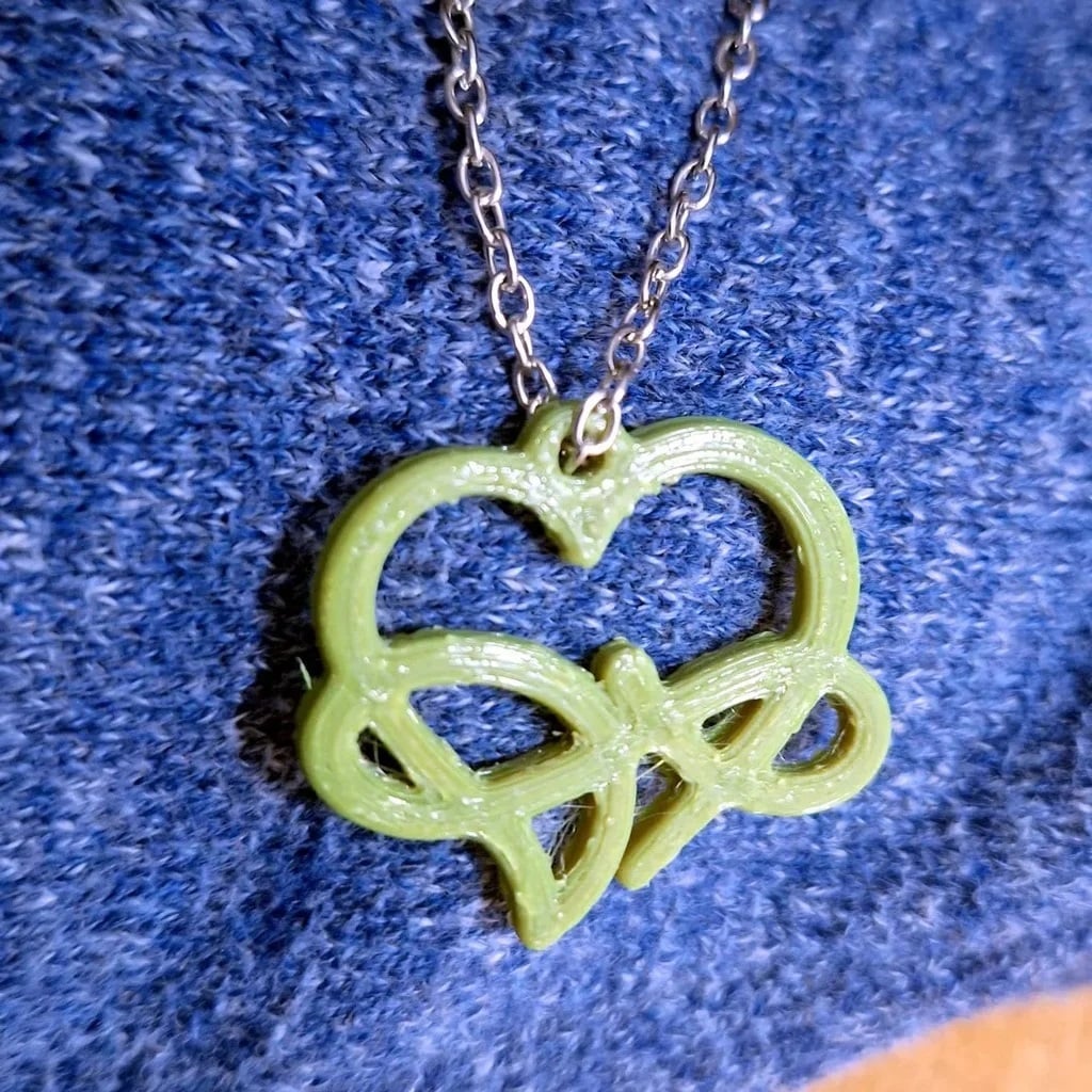Infinity Love Pendant 3d model