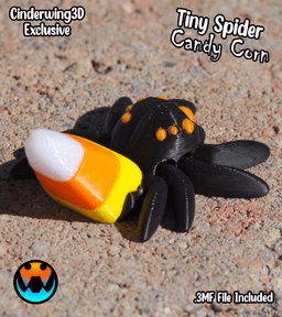 Tiny Spider - Candy Corn 3d model