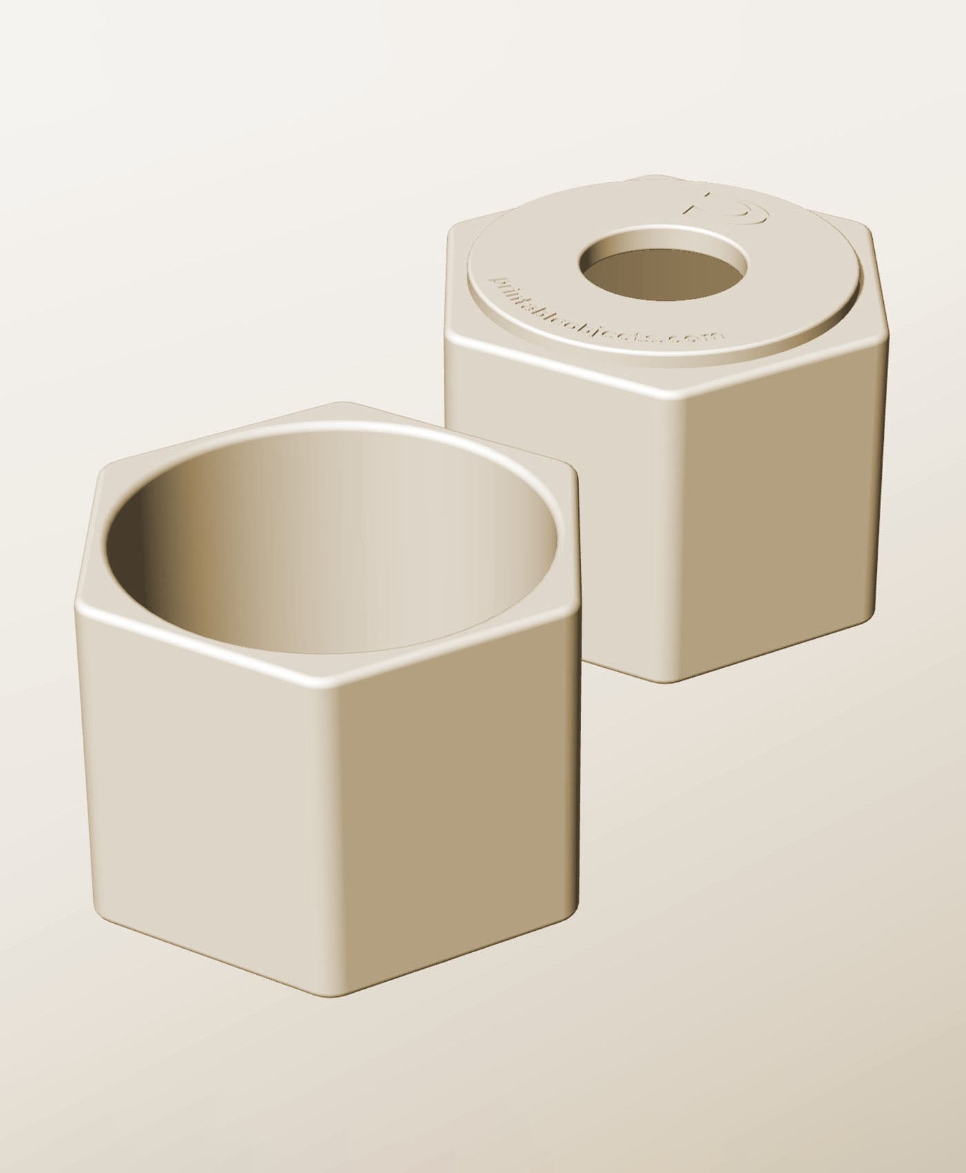 CH96-80-P Stacking pierced module bin for modern home decor 3d model
