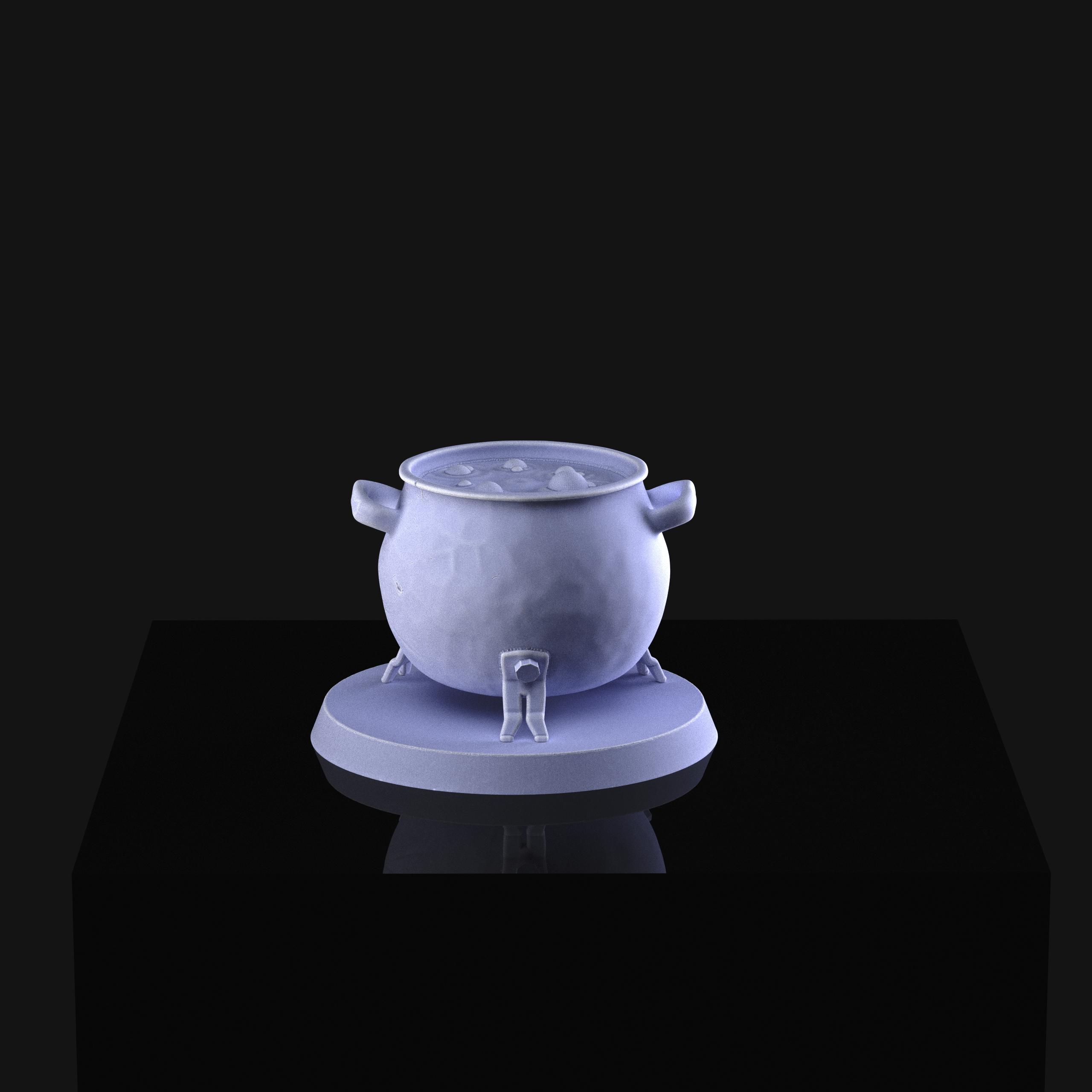 cauldron and cauldron mimic 2 Pack 3d model