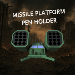 Missile Platform 24 Pen Holder 3d model