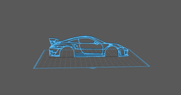 Porsche - 991 GT2 RS Wall Art 3d model