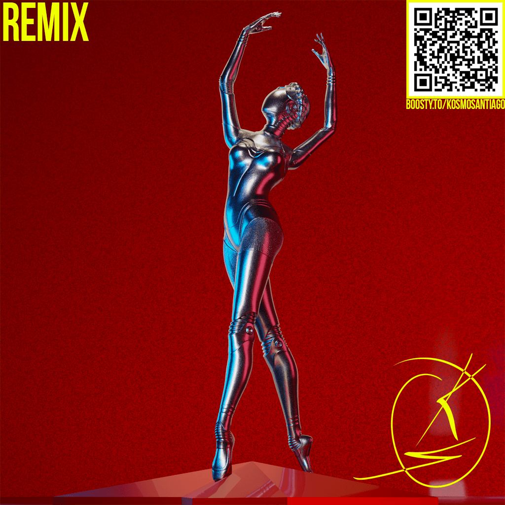 Twin ballerina (First) Atomic Heart 3d model