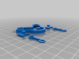 Kinetic Extruder Visualizer Engine with wider pistons from JohnyR 3d model