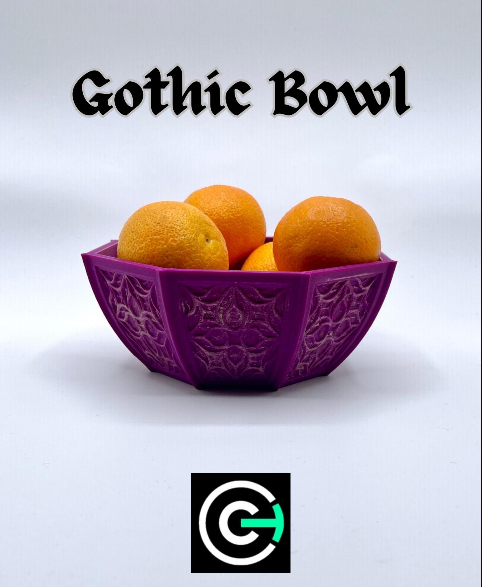 Gothic Style Bowl/Planter 3d model
