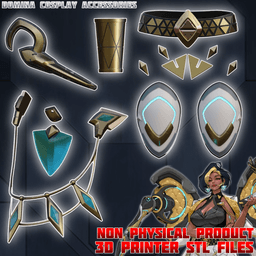 Domina Cosplay Accessories Overwatch 3d model