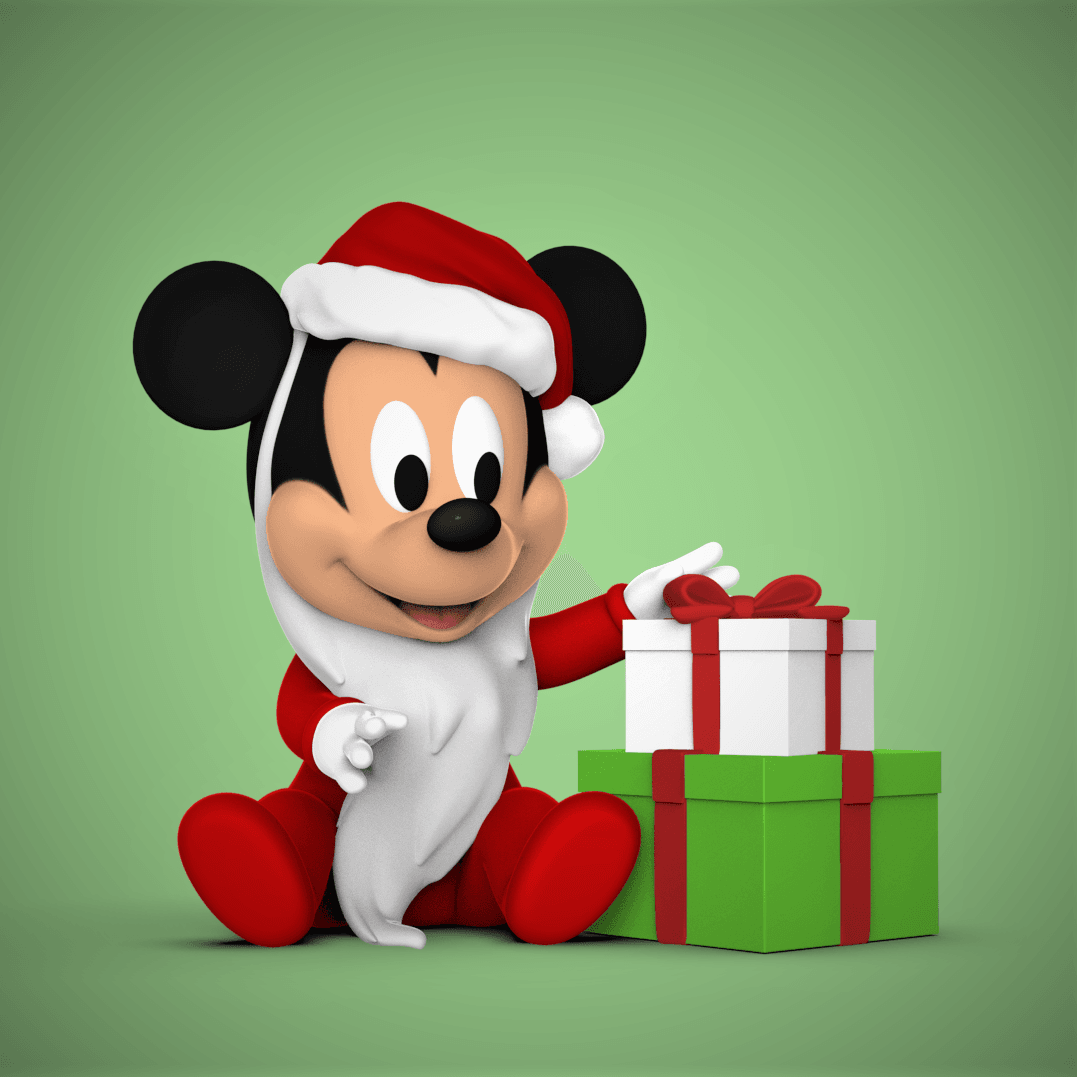 Baby Mickey -Santa 3d model