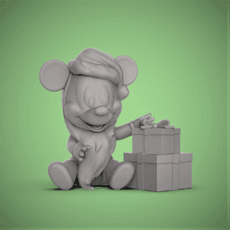 Baby Mickey -Santa 3d model