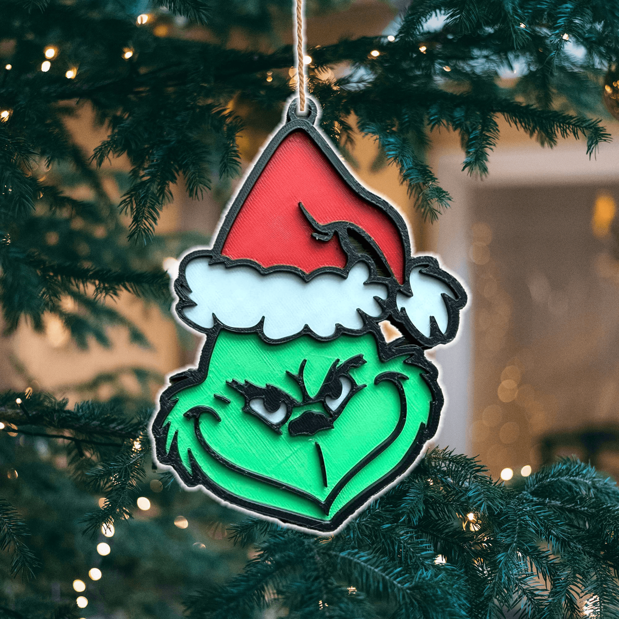 Christmas The Grinch Tree Ornament 3d model