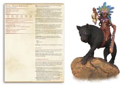 Xochi - Druid of the Amazon - PRESUPPORTED - Illustrated and Stats - 32mm scale 3d model