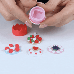 Clicker Cake Keychain, 5 varieties, Pi-Day, Clicky Toy! 3d model