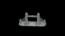 Tower Bridge Desk Display STL - Printable Landmark Desk Miniature 3d model