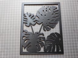 Decorative Monstera Leaves panels, Wall Art 3d model