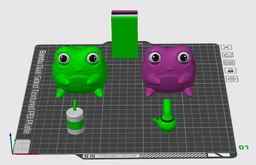 CUTE DRINKING FROG COUPLE! - PEN HOLDER #FunctionalArt 3d model