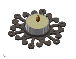 Candle Holder Decoration 3d model