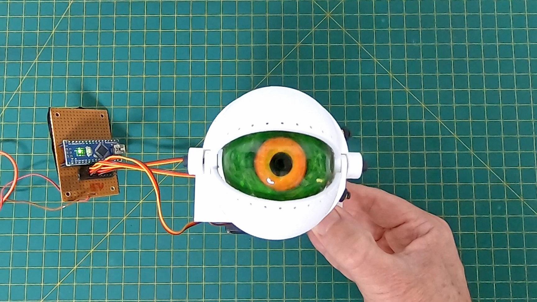 51mm 3D printed animatronic eye mechanism 3d model