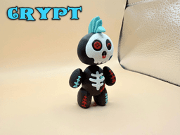 Articulated Voodoo Doll Bones and Skulls Flexi 3d model