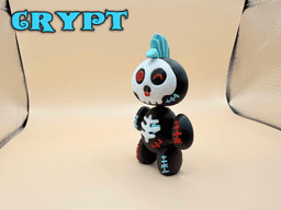Articulated Voodoo Doll Bones and Skulls Flexi 3d model