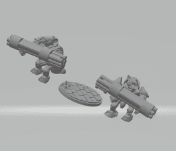 FHW: Tunnel Rats, Rat Giant with double launcher 3d model