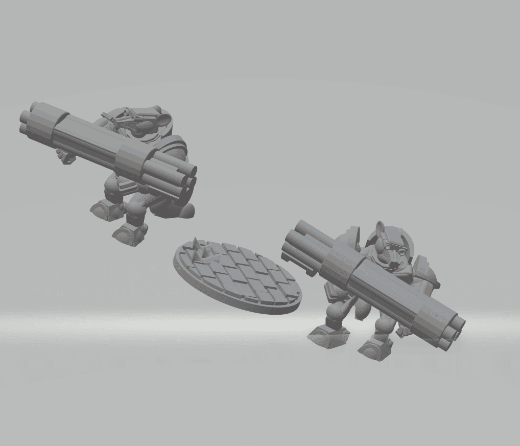 FHW: Tunnel Rats, Rat Giant with double launcher 3d model