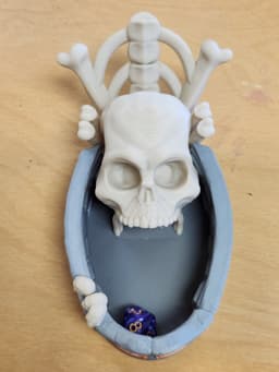 cemetary gate skull roller_ 4 color 3d model