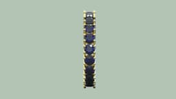 Royal Eternity Scroll Band - 3.3mm Stones 3d model