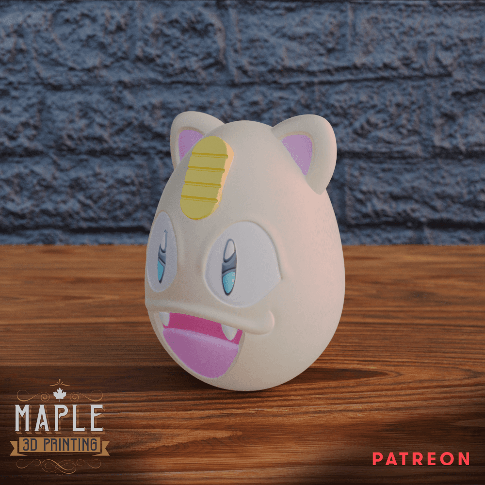 Meowth Easter Egg - Pokemon 3d model
