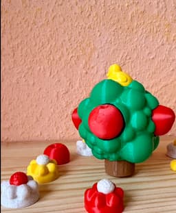 Fidget World | Apple Tree Clicky Fidget Toy 3d model