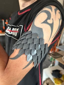 Flexible Scalemail Arm Bracelet 3d model