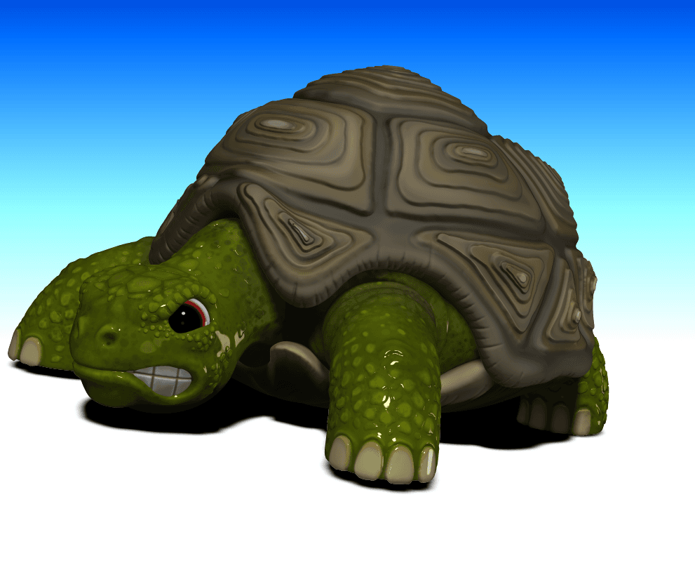 Terry the attack turtle!  3d model