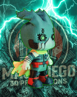Dark Deku - MHA - RagTags - Burlap Desktop Guardian 3d model