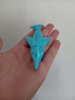 Dolphin flexi fidget toy - FREE - print in place 3d model
