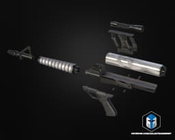 Spaceballs Trooper Rifle - 3D Print Files 3d model