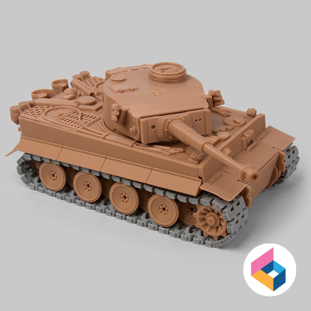 Foldable Tank TIGER-I early production 3d model