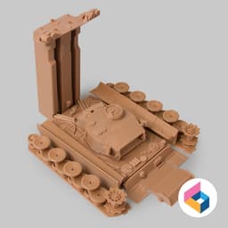Foldable Tank TIGER-I early production 3d model