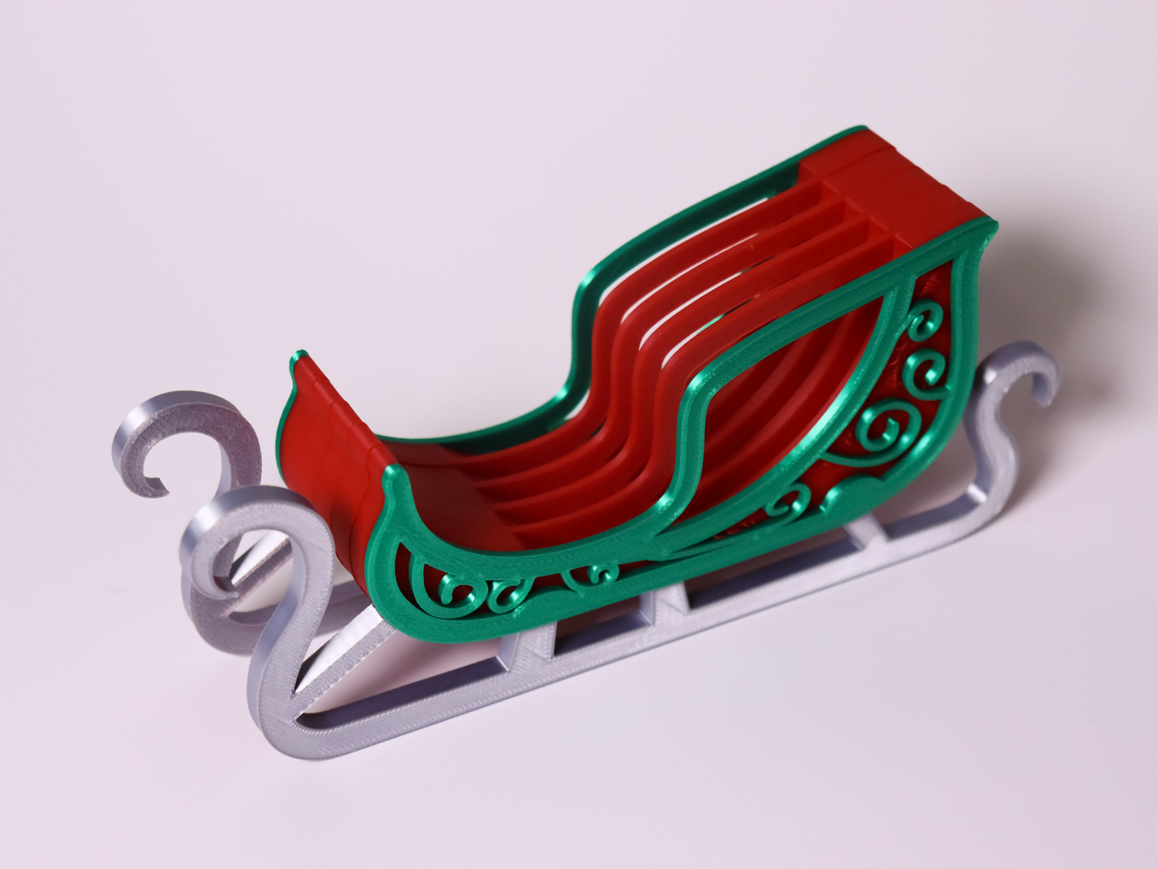 Modular Sleigh Coaster Holder 3d model