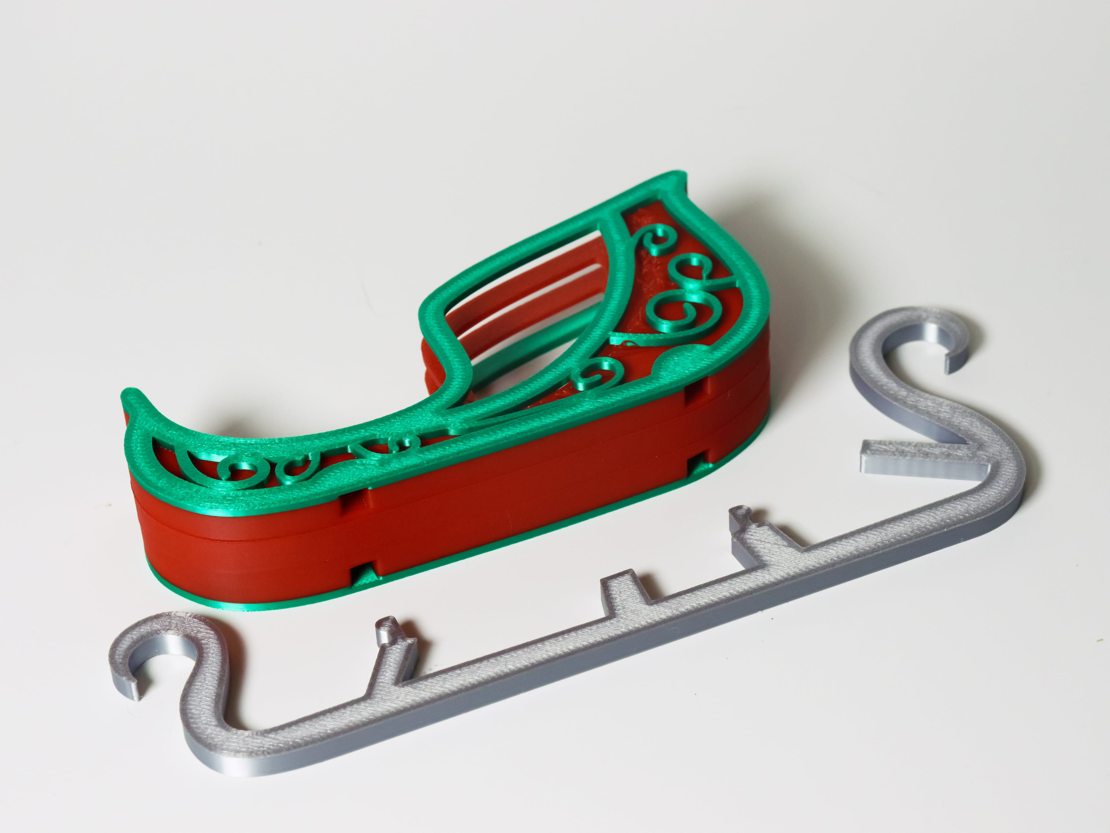 Modular Sleigh Coaster Holder 3d model
